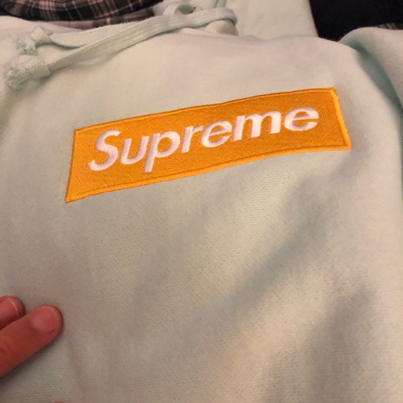 Supreme Ice Blue Bogo Hoodie - Picture 7 of 8